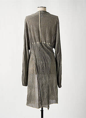 Gilet manches longues col v gris ELISA CAVALETTI femme