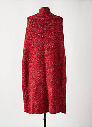 Gilet manches courtes coupe droite rouge CREA CONCEPT femme