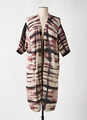 Gilet manches longues manches 3/4 violet CHARLIE JOE femme