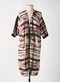 Gilet manches longues manches 3/4 violet CHARLIE JOE femme