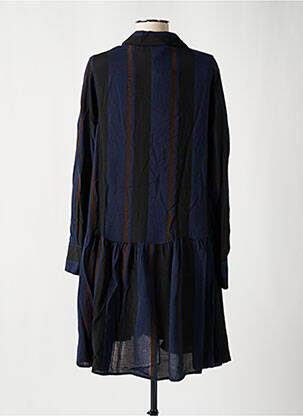 Robe mi-longue manches longues manches longues bleu OTTOD'AME femme