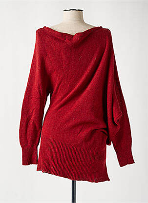 Pull col bateau manches longues rouge SANDWICH femme