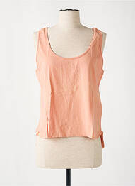 Débardeur coupe droite sans manche orange MAEVY femme