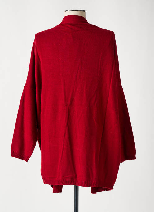 Gilet manches longues resserrée sur le bas rouge VICOLO TRIVELLI femme