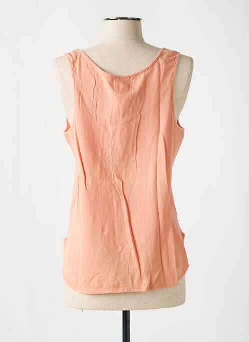 Débardeur coupe droite sans manche orange MAEVY femme