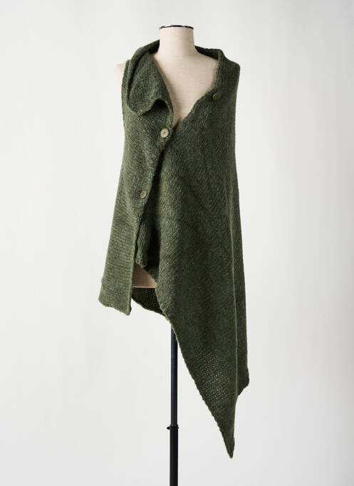 Poncho vert KEDZIOREK pour femme