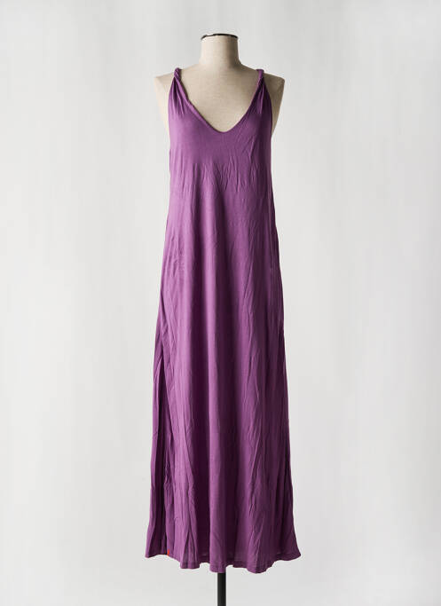 Robe longue violet MAEVY pour femme