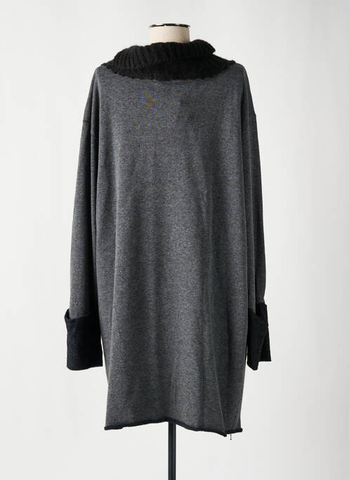 Robe pull gris KEDZIOREK pour femme