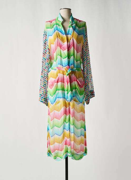 Veste kimono vert ME369 pour femme
