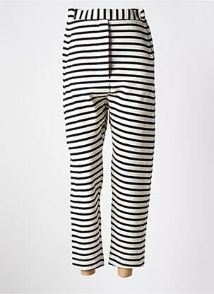 Pantalon 7/8 taille élastique blanc URBAN BY ALEMBIKA femme