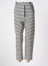 Pantalon 7/8 taille élastique blanc URBAN BY ALEMBIKA femme