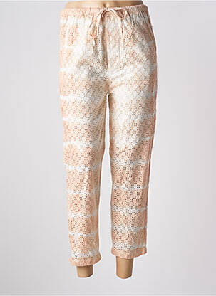 Pantalon 7/8 taille élastique rose CHARLIE JOE femme