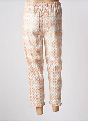 Pantalon 7/8 taille élastique rose CHARLIE JOE femme