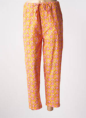Pantalon 7/8 taille élastique orange CHARLIE JOE femme