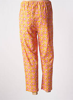 Pantalon 7/8 taille élastique orange CHARLIE JOE femme