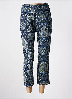 Pantacourt coupe droite bleu CHARLIE JOE femme