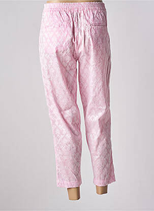 Pantacourt coupe droite rose SUNDAY femme