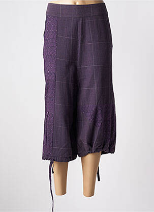 Pantacourt poches violet MAIS IL EST OU LE SOLEIL femme