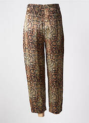 Pantalon 7/8 marron MAEVY pour femme seconde vue