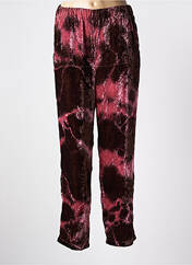 Pantalon droit rose LES BLONDINETTES pour femme seconde vue