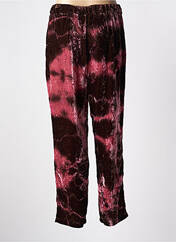 Pantalon droit rose LES BLONDINETTES pour femme seconde vue