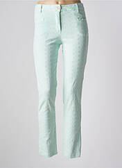 Pantalon slim vert SUNDAY pour femme seconde vue
