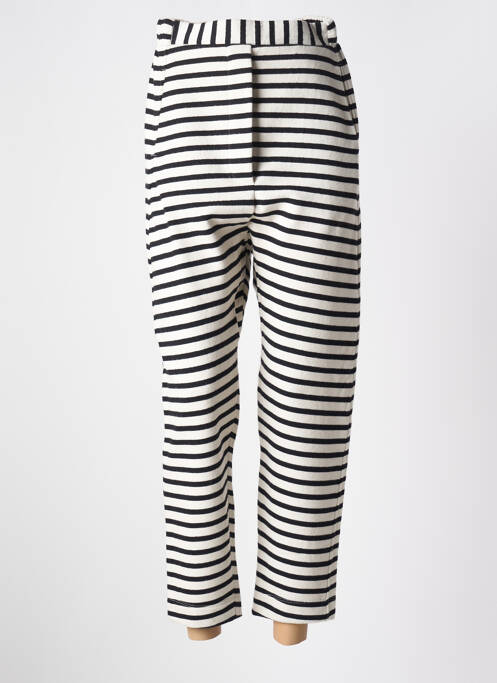 Pantalon 7/8 taille élastique blanc URBAN BY ALEMBIKA femme