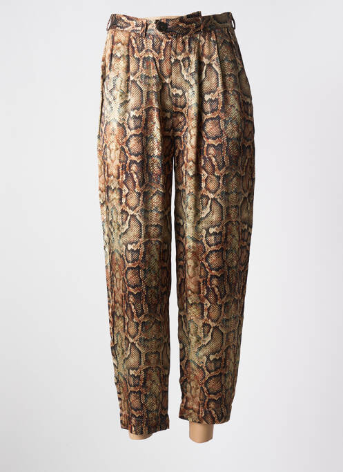 Pantalon 7/8 marron MAEVY pour femme