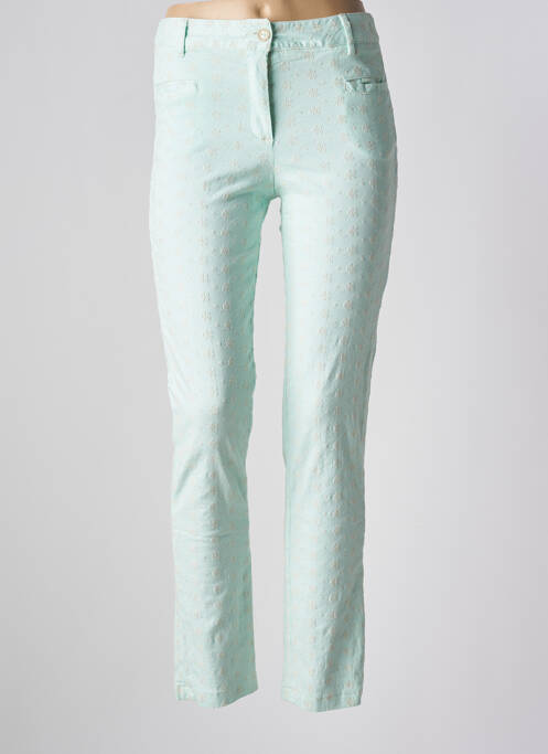 Pantalon slim vert SUNDAY pour femme