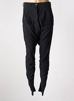 Sarouel poches taille haute noir BLACK LABEL femme