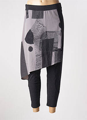 Sarouel stretch taille haute gris CREA CONCEPT femme