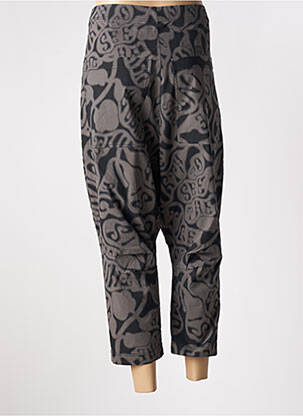 Sarouel stretch taille haute gris BLACK LABEL femme