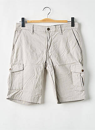 Bermuda stretch taille normale gris BRUCE & BUTLER  homme