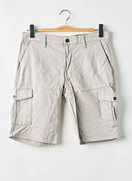 Bermuda stretch taille normale gris BRUCE & BUTLER  homme