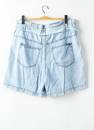 Short tissage denim taille haute bleu GARCIA femme