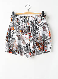 Short taille à pinces taille haute blanc SUPERDRY femme