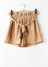 Short taille élastique taille haute beige MOLLY BRACKEN femme