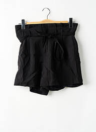 Short taille à pinces taille haute noir MOLLY BRACKEN femme