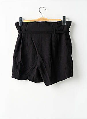 Short taille à pinces taille haute noir MOLLY BRACKEN femme