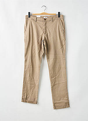 Pantalon chino tissage popeline taille normale beige JACK & JONES homme