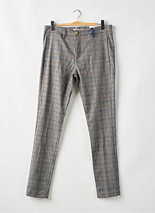 Pantalon slim stretch taille normale gris PRIVATE BLUE homme