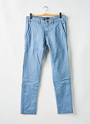 Pantalon chino stretch taille normale bleu BRUCE & BUTLER  homme