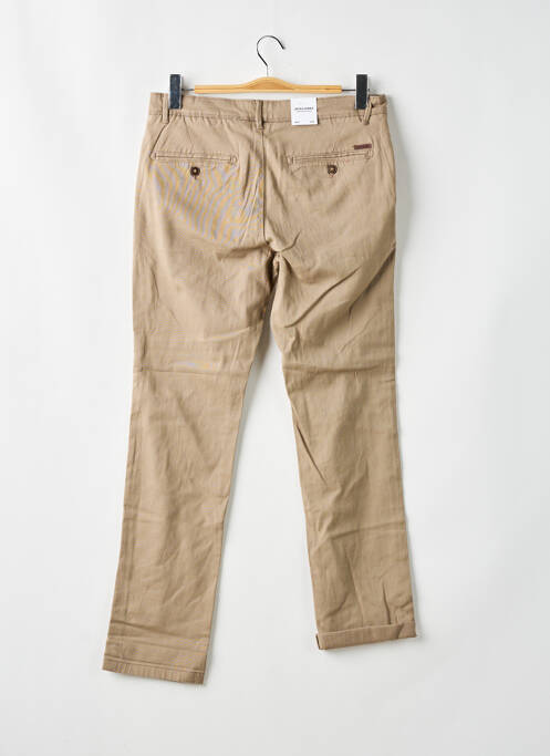 Pantalon chino tissage popeline taille normale beige JACK & JONES homme