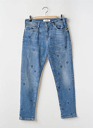 Jeans coupe slim stretch taille haute bleu SCOTCH & SODA femme