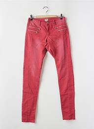 Jeans coupe slim taille basse taille basse rouge ONLY femme