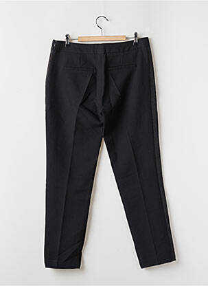 Pantalon chino broderie galons latéraux taille haute noir IRIS MITTENAERE FOR MORGAN femme