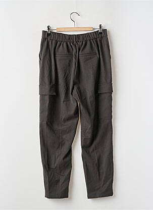 Pantalon large tissage popeline taille haute vert VERO MODA femme