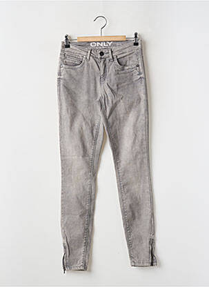 Jeans skinny stretch taille basse gris ONLY femme