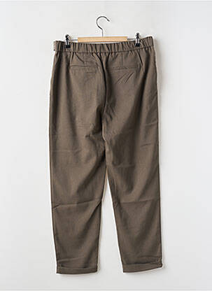 Pantalon chino poches taille haute vert ONLY femme