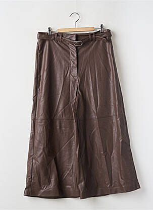 Pantacourt taille haute taille haute marron GUESS femme